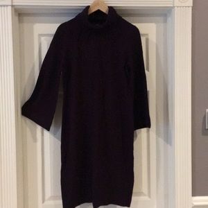 Beautiful eggplant sweater dress.
